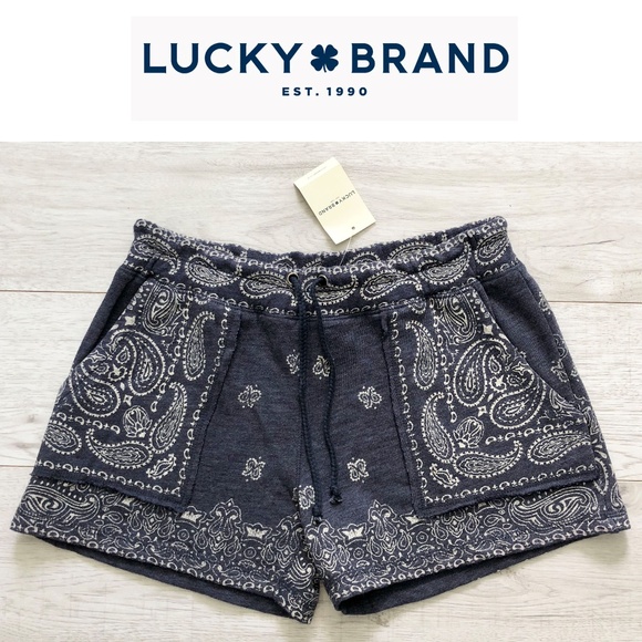 Lucky Brand Pants - LUCKY BRAND 🍀 Boho Paisley Bandana Shorts